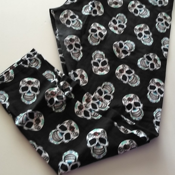 Sugar skull leggings XXL/19 - Picture 1 of 4